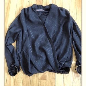 QED London ASOS Brand Surplice Wrap Top Size 8